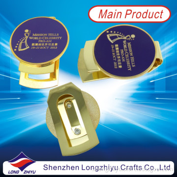 Qualified Stamping Metal Enamel Golf Cap Clip (LZY-2013000010)
